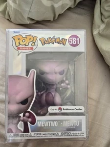 Funko POP Pokemon Mewtwo Pearlescent Pokemon Center Exclusive #581 New Protector - Picture 1 of 7