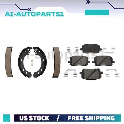 Para 2003-2008 Toyota Corolla pastilhas de freio dianteiro pastilhas de freio a tambor traseiro sapatas de freio - Imagem 1 de 4