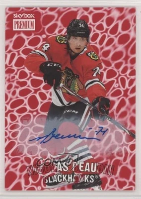 2020-21 Skybox Metal Universe Premium Prospects Nicolas Beaudin Rookie Auto RC - Image 1 of 2