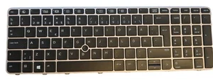 836623-B71 Keyboard w/Backlight f.Elitebook 850 G3;G4 SWE/FIN - Bild 1 von 2