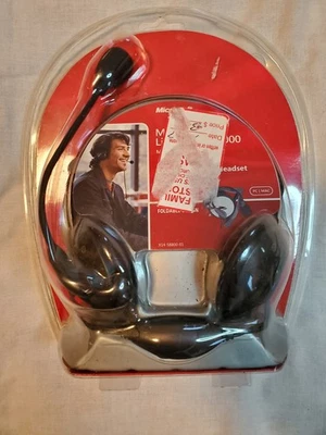 Microsoft Lifechat LX-2000 Compact Mobile Headset Foldable Microphone PC/MAC NIB - Image 1 of 4