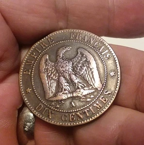 France - 1865A 10 Centimes - Napoleon III - Picture 1 of 3