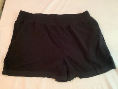 Shorts feminino Apt.9 preto médio 100% rayon macio e elástico caixa de lazer T - Imagem 1 de 4