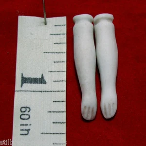 Antique c 1880s Doll Arms bisque porcelain parts for china parian doll 1-3/8" - Picture 1 of 5
