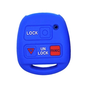 1x Blue 3 Buttons Key Fob Cover Protector Fit for Lexus ES GS LS IS RX SC LX New - Picture 1 of 4