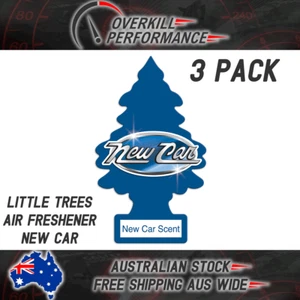 Little Trees Air Freshener New Car x 3 (3 Pack) - Car Truck Taxi Home Office - Picture 1 of 1