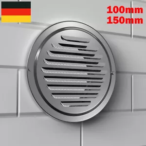 Edelstahl Ablufthaube Lüftungsgitter Wetterschutzgitter Lufthaube Lamellengitter - Bild 1 von 18