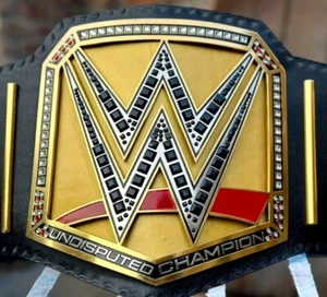 NEW UNDISPUTED WORLD HEAVYWEIGHT CHAMPIONSHIP WRESTLING REPLICA Tittle Belt 4MM - Picture 1 of 10