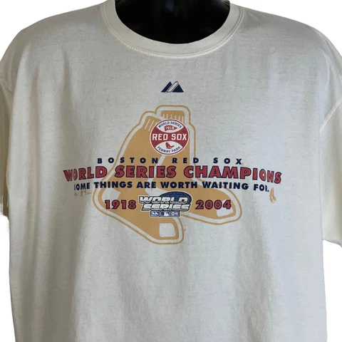 Boston Red Sox World Series 2004 VIntage Y2Ks T Shirt MLB Baseball Tee XL Cover