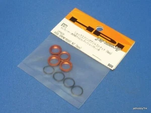 (HPI 87071) Cup Racer / Shock Spring Adjuster Nut 4pcs / Orange - Picture 1 of 2