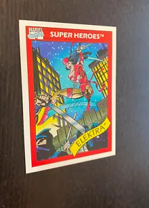 ELEKTRA -- 1990 Marvel Impel Rookie Trading Card - Picture 1 of 3