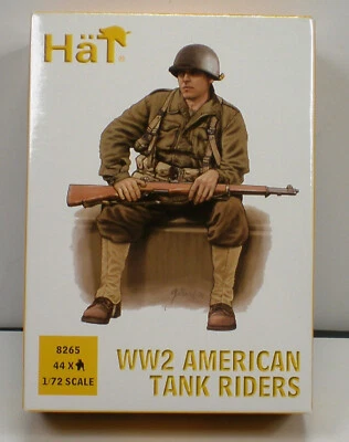 1/72 Scale United States Tank Rider Infantry, 44 Pieces, HAT, Resin - Image 1 of 4