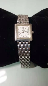 Pelletier Paris Edelstahl Water Resistant Square Armband Uhr OHNE BATTERIE - Bild 1 von 4