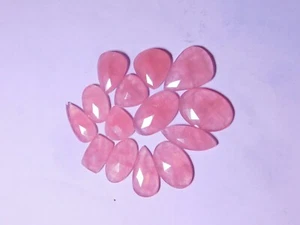 Cuarzo Rosa Piedra Facetada Cuarzo Rosa Cabujón Piedra Preciosa 370 Cts. ME-Lot - Imagen 1 de 4