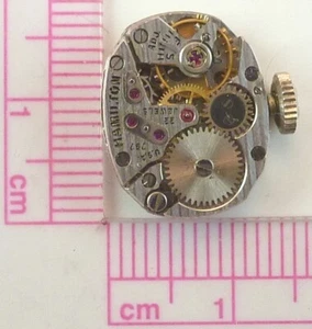 Vintage Hamilton 757 Mechanische Armbanduhr Uhrwerk - Teile / Reparatur - Bild 1 von 6