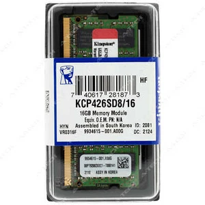 Kingston 16GB DDR4-2666 PC4-21300 SODIMM Factory Sealed Memory RAM KCP426SD8/16 - Picture 1 of 2