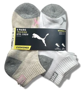 PUMA SOCKEN DAMEN - VIERTELSCHNITT - ZING 243 - SANDROSA - SCHUHGRÖSSE 5-9,5 - 6ER PACK - Bild 1 von 2