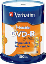 Verbatim Dvd-r 4.7gb 16x Life Series White Inkjet Printable 100pk Spindle