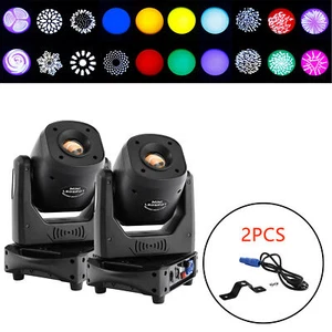 2PCS 200W Moving Head Light 5-Facet Prism Gobo Stage LED Beam DJ Light DMX-512 - Picture 1 of 12