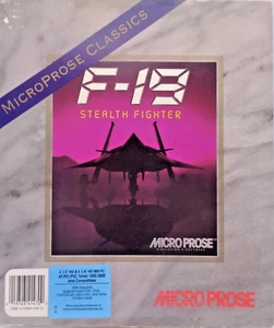 IBM PC -- F-19 STEALTH FIGHTER (MICROPROSE - 3,5" DISK & 5,25" DISK) - Picture 1 of 15