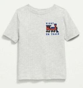 Old Navy Toddler Size 2T ~ Short Sleeve Tee T-Shirt .. Train - Picture 1 of 3