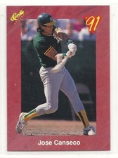 1991 Classic Baseball Trivia Game Card - #T19 - Jose Canseco - Oakland Athletics