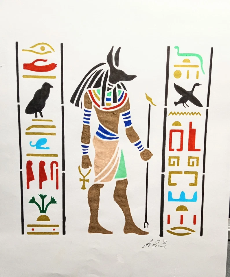 Dibujo de dios egipcio Anibus Foto 1 de 1