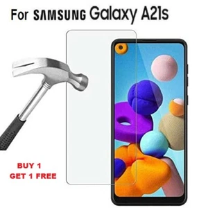 For Samsung Galaxy A21S 100% Tempered Glass Guard Screen Protector Saver Cover - Picture 1 of 4