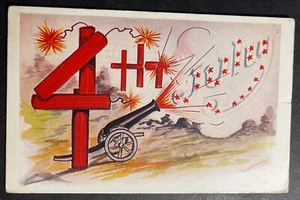 Cañón de explosivos 4 de julio impreso 1908 Anamosa IA 4 de julio - Imagen 1 de 2