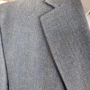 Pronto Uomo Jacket Blazer Mens 46R Gray Plaid Silk Wool Ventless - Picture 1 of 10