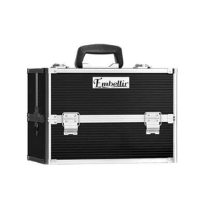 Embellir Portable Cosmetic Beauty Makeup Case- Black - Picture 1 of 8
