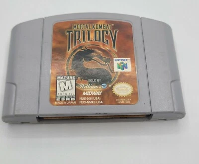 Mortal Kombat Trilogy (Nintendo 64, 1996) Authentic NO BOX. - Image 1 of 2