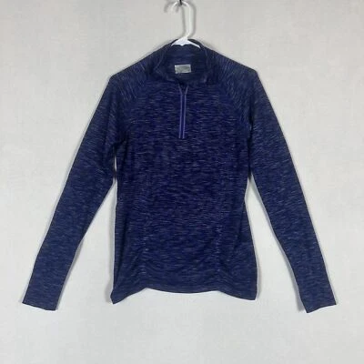 Pullover Athleta Fast Track 1/4 Cremallera Talla Mediana Manga Larga Atlético Correr Yoga Foto 1 de 4