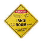 Ian's Room Vintage Crossing Sign Xing Plastic Rustic kids bedroom children's nam