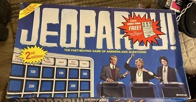 Vintage Jeopardy Board Game, RARE Pressman 1986 2nd Edition Trebek - Image 1 of 2