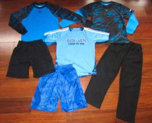 AND1 Athletic Works ADIDAS ~ Boy's 6 7~ LOT of 6! ATHLETIC Shirts Shorts & Pants - Picture 1 of 8