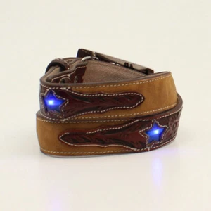 WoW!! ~ LIGHT-UP & BLINKS ~ Leather ~Youth WESTERN Cowboy Kid D120001502 - Picture 1 of 4