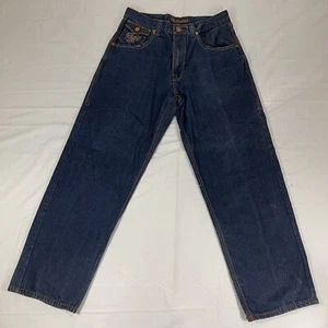 Knockout Jeans Men's 36x34 Denim Embroidered Flap Pocket Style 1026 Baggy KO - Picture 1 of 14
