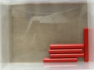LEGO Parts - Red Bar 3L (Bar Arrow) - No 87994 - QTY 5 - Picture 1 of 1