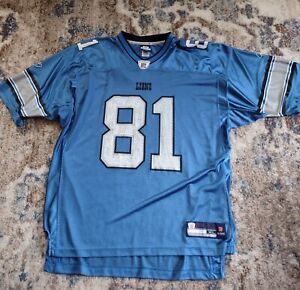 Reebok NFL Detroit Lions Calvin Johnson #81 Men's Stitched Jersey Size XL