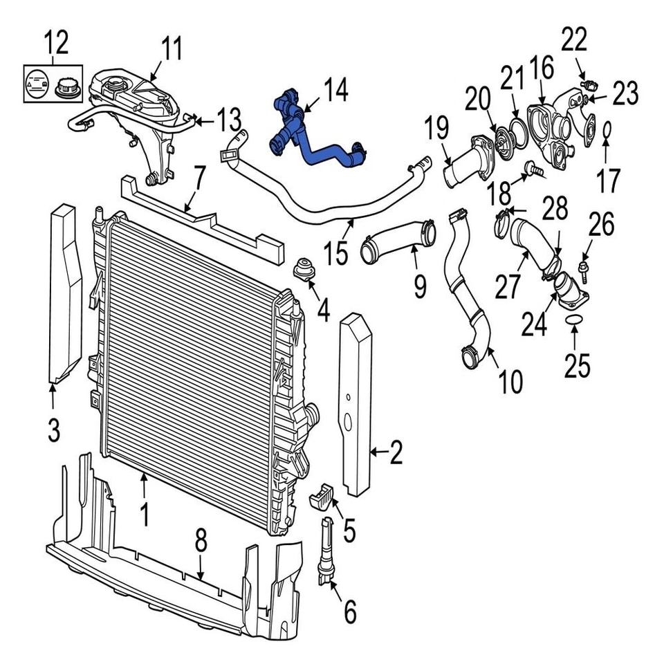 For Jaguar Super V8 2005 Jaguar C2C19596 Engine Coolant Overflow Hose Foto 1 de 1