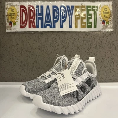 Adidas Kaptir Flow Kids Running Shoes Gray ID1452 New - Image 1 of 4