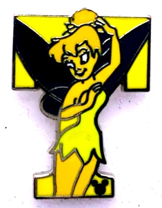 ALFABETO DE PERSONAJES DE DISNEY - "T" es para TINKER BELL - Pin de intercambio oculto de Mickey - Imagen 1 de 2