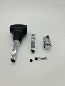 2005 2006 Lincoln Navigator Black Leather & Chrome Gear Shifter Shift Knob OEM - Picture 1 of 7
