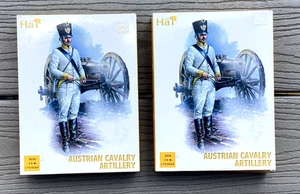 2 HAT INDUSTRIES 1/72 NAPOLEONIC WARS AUSTRIAN CAVALRY ARTILLERY 3 SETS 8226 NIB - Picture 1 of 12