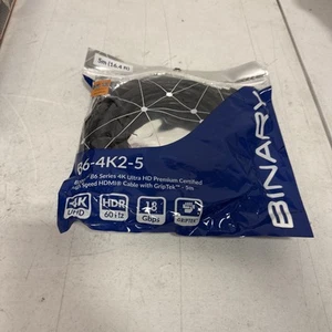 Binary B6-4K2-3 B6 Series 4K Ultra HD Premium High Speed HDMI Cable (9.8 feet) - Picture 1 of 4