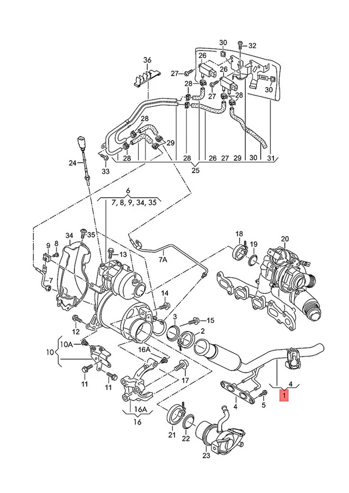 正品奥迪 TT Coupe Roadster TTS FV3 FV9 FVP FVR 排气管 8S0253059AA — 第 1/1 张图片