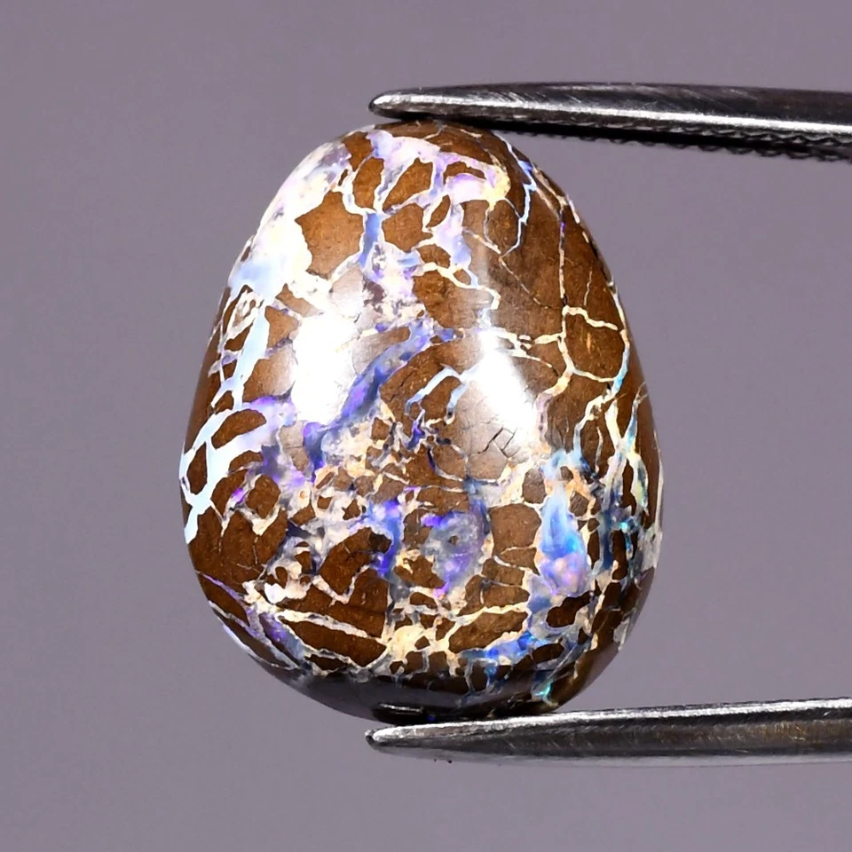 💎13.21 克拉自由形式凸圆形天然温顿矩阵巨石蛋白石 - 昆士兰宝石 — 第 1/4 张图片