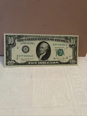 1981 10.00 Note New York Bank Ref # 46  - Image 1 of 2