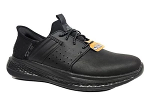 Skechers Slip Ins Slade Zachary 210828 Sneaker Herren Schwarz Air Cooled Trainers - Bild 1 von 1